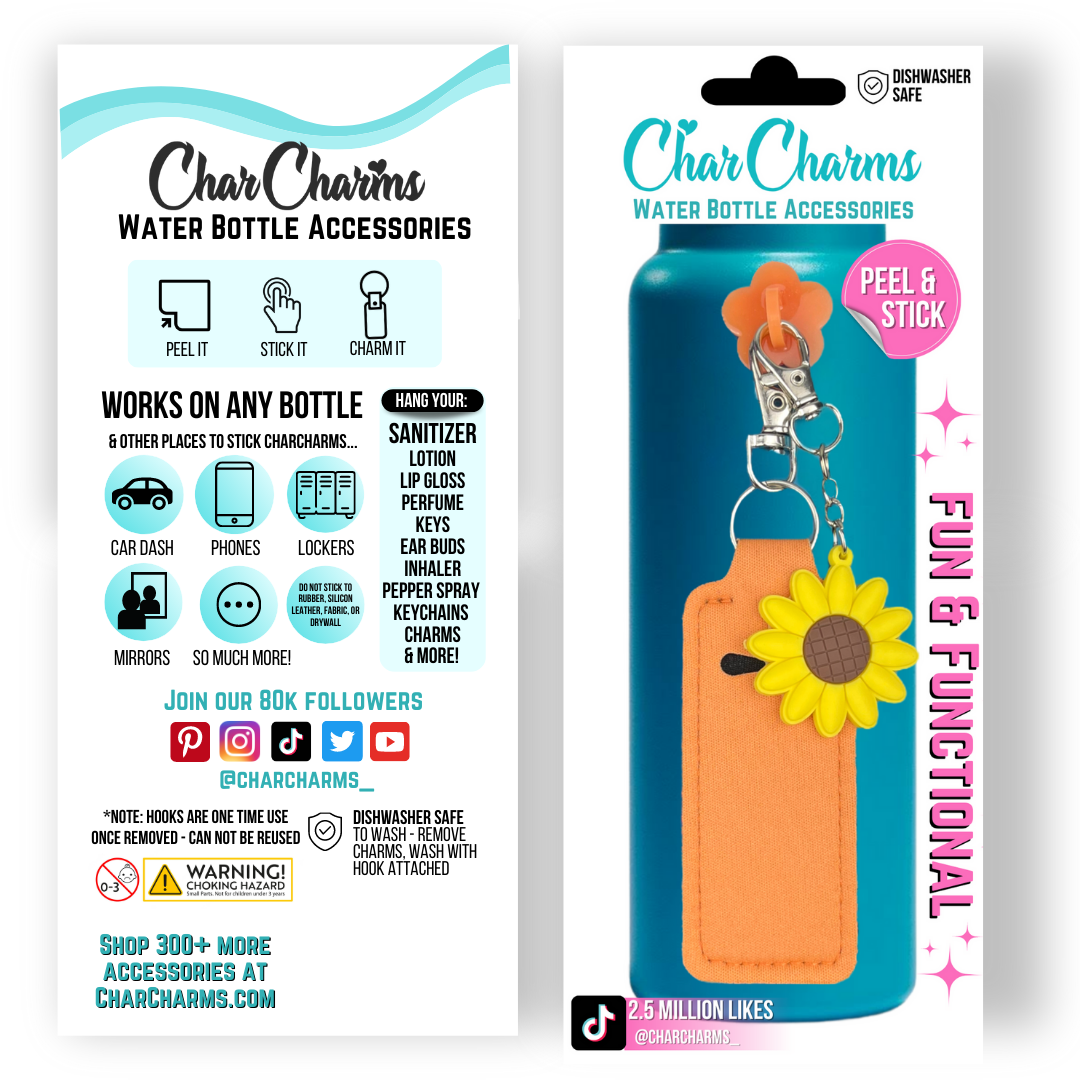 CharCharms - Pink Love Bottle Bundle: Tumbler Included
