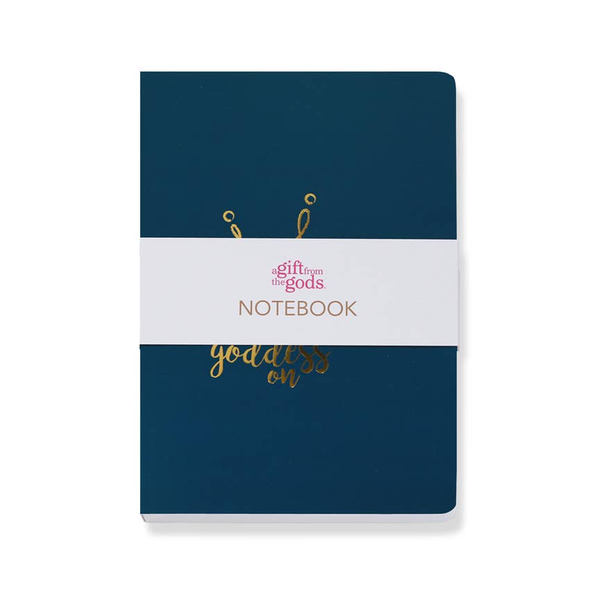 A5 Notebook Get Your Goddess On Crown Blue
