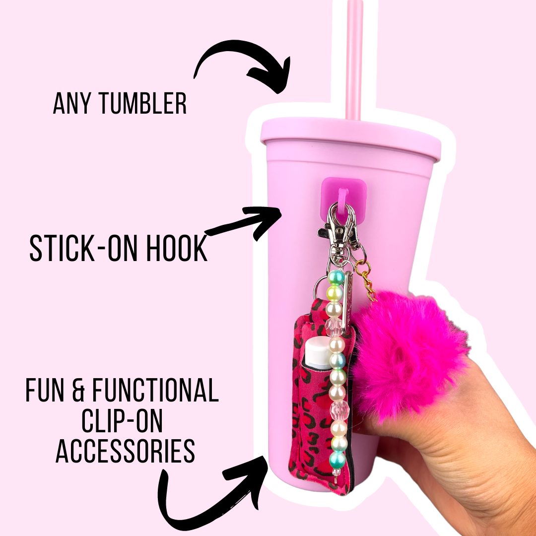CharCharms - Pink Love Bottle Bundle: Tumbler Included