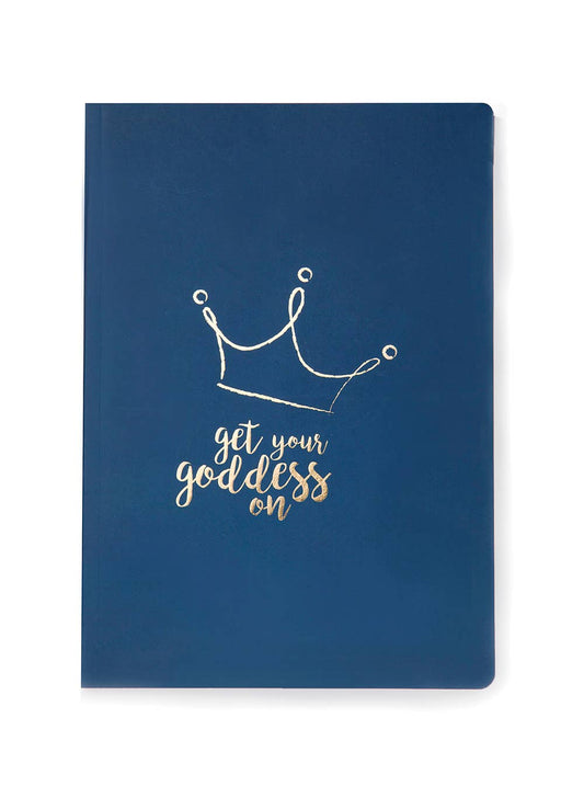 A5 Notebook Get Your Goddess On Crown Blue