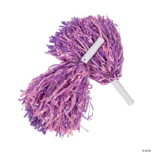 PINK AND PURPLE POM POMS